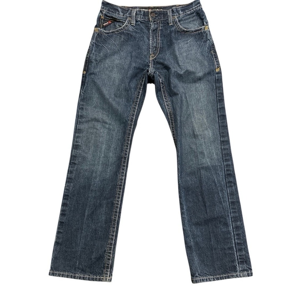 Ariat FR M5 Straight Leg Jeans Mens 32x34 Blue Flame Resistant Workwear Denim